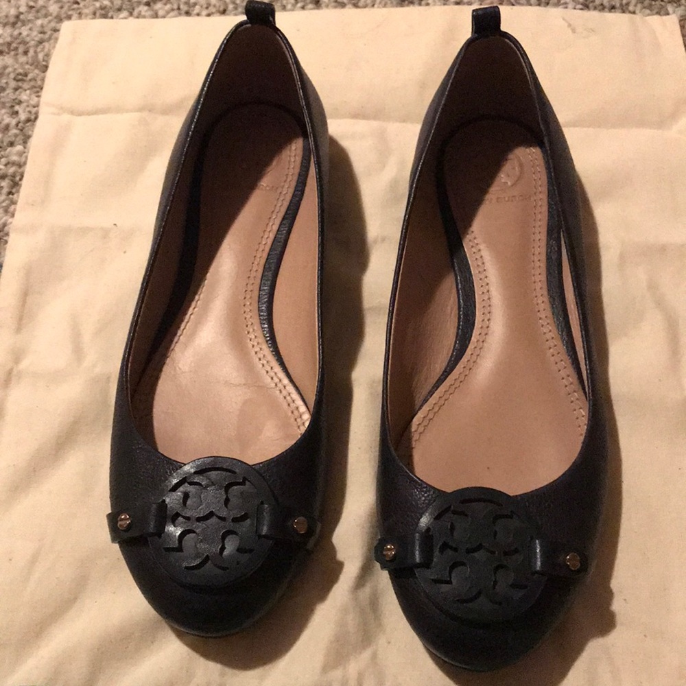 Navy blue Tory Burch Flats